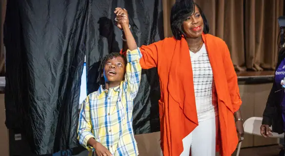 Cherelle Parker children: How many children does she have? 2 Cherelle Parker with son, Langston Mullins