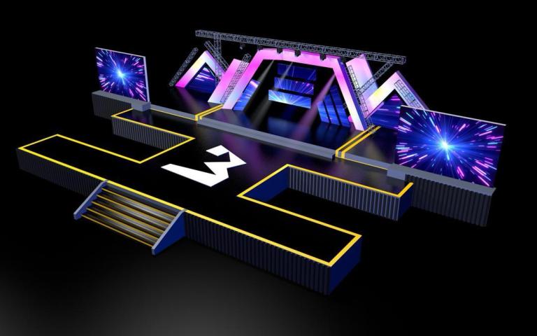 3 Music Awards Set Design