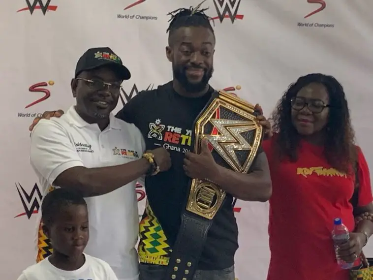 WWE Champion Kofi Kingston Arrives In Ghana