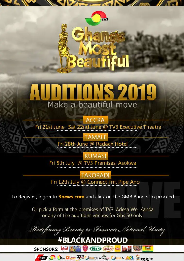 Ghana Most Beautiful 2019 Auditions Set For June 21