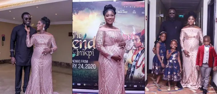 mercy johnson okojie flaunts husband and kids at the premiere of her movie photos 1