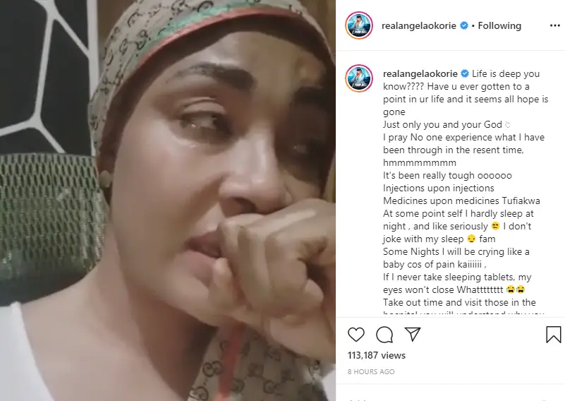 I Can't Sleep Without Taking Sleeping Tablets - Angela Okorie Cries Out 2 i can t sleep if i don t take sleeping tablets angela okorie cries out over sad