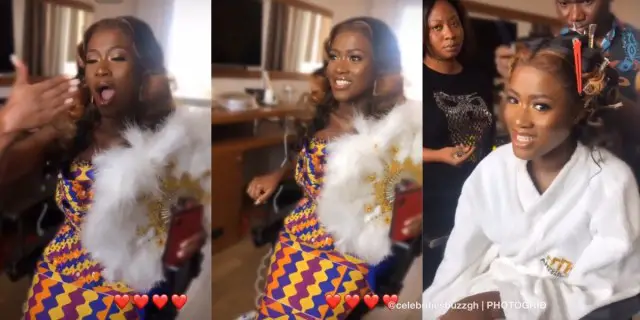 Fella Makafui faints at her wedding