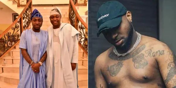 Davido has opened up on what happened when his father first saw tattoos