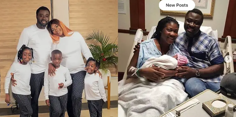 Mercy Johnson welcomes her fourth child with husband in America