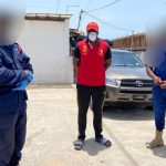 John Dumelo Distributes Lunch To Police And Military Controlling Traffic