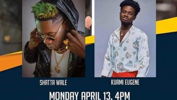 Ministry of Communications Bills Shatta Wale and Kuami Eugene For COVID-19 Virtual Concert