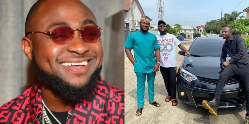 Davido Gives Brand New Toyota Corolla To A Member Of His Crew 2 Toyota Corolla