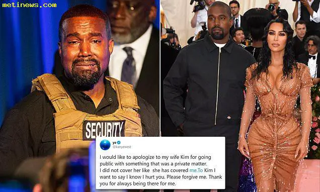 Kanye West apologizes to Kim Kardashian after his public rant about their ‘private matter’. 3 Kanye West apologizes to Kim Kardashian