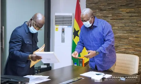 Mahama Receives Copy of NDC's Manifesto 2 NDC manifesto