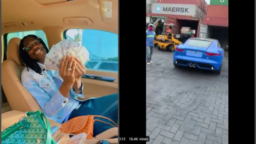 Ghanaian Rapper Dee Money Splashes Millions On A Plush Jaguar Sports Car – Video 2 Dee Moneey Jaguar Ca