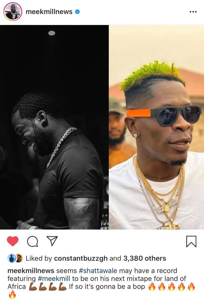 Shatta Wale And Meek Mill Song ? Shatta Wale Set To Release Upcoming Song With Meek Mill (Photo) 2 Shatta Wale And Meek Mill Song ?