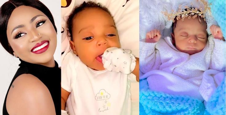 Regina Daniels Shares New Adorable Photos Of Her Cute Prince Munir