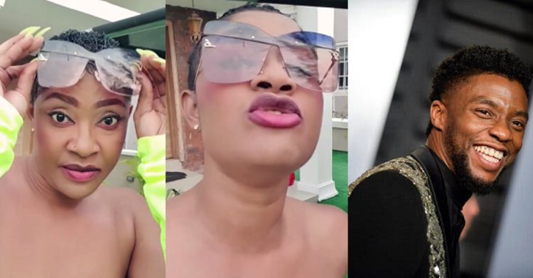 Actress Angela Okorie attacks people mourning Chadwick Boseman on social media