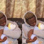 Medikal poses with Baby Girl Island Frimpong in First Public Photo