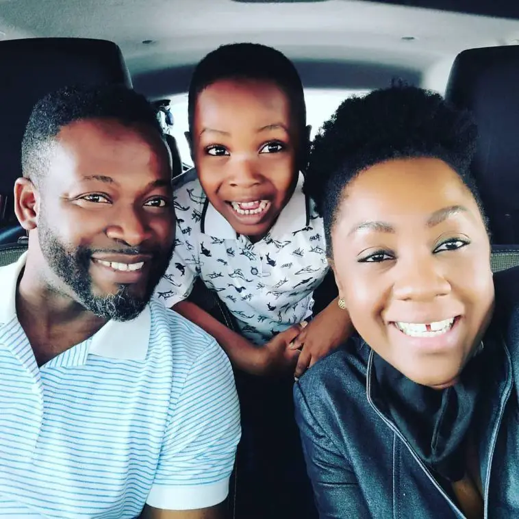 Adjetey Anang flaunts wife and kid in new photo