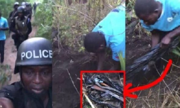 Watch How Ghana Police Retrieved Stolen Guns By Secessionists