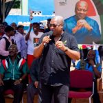John Mahama forgets name of Cape Coast North NDC PC on stage before introducing him