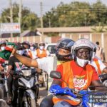 Samuel Okudzeto Ablakwa Rides Okada To File Nomination Forms