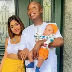 Regina Daniels Poses With Hubby, Ned And Son In Stunning New Photos