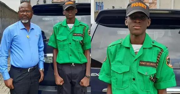 Felix Obazee Employs His Son As Security Man in His Company