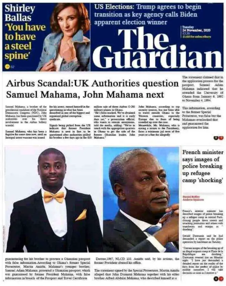 Airbus Scandal: Mahama Faces Questioning In The UK Over Bribery Allegations