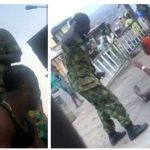 Soldier spotted beating woman in Ibadan has been arrested
