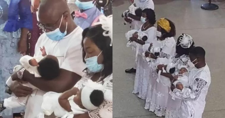 Ghanaian Couple Have Finally Give Birth To Quintuplets After 8 Years Of Childlessness