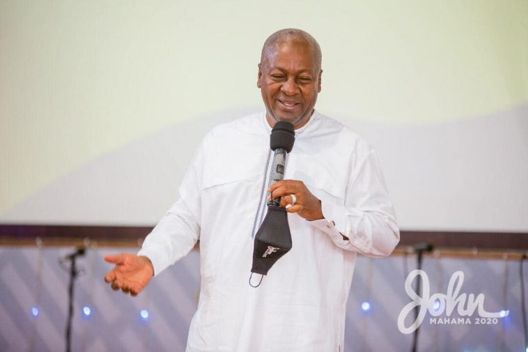 Mahama urges NDC supporters to demonstrate peacefully