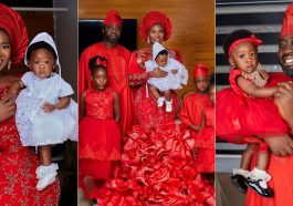 Mercy Johnson Shares Lovely Snaps From Baby’s Dedication