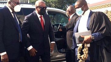 Mahama Arrives At The Supreme Court As Pre-Trial Hearing Begins Today