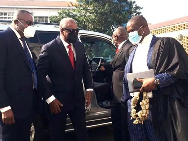 Mahama Arrives At The Supreme Court As Pre-Trial Hearing Begins Today