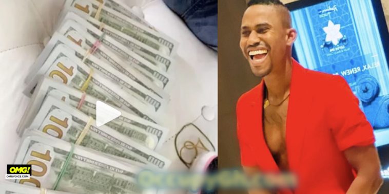 Ibrah One Flaunts Whopping $100,000 Dollars In Cash