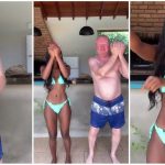 Hot African Lady Proudly Flaunts Her Aging American Husband On Social Media