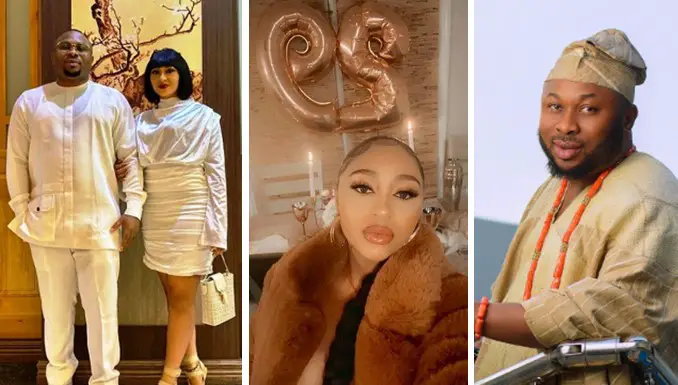 Tonto Dikeh’s ex-husband, Churchill introduces Rosy Meurer as his wife