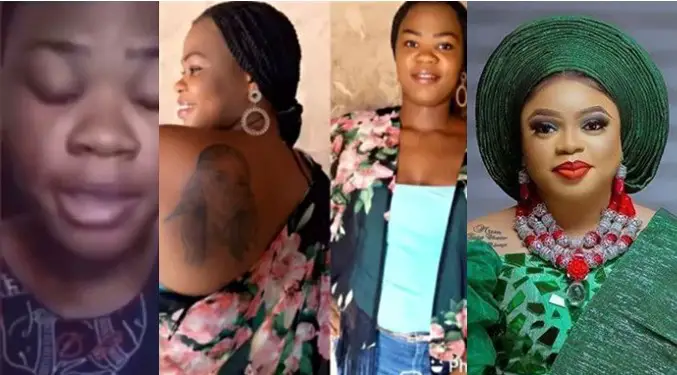 Father of lady who tattooed Bobrisky on her body reportedly disowns her