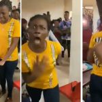 Confusion as lady allegedly runs mad while trying to accept proposal ring from boyfriend (Video)