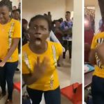 Confusion as lady allegedly runs mad while trying to accept proposal ring from boyfriend (Video)