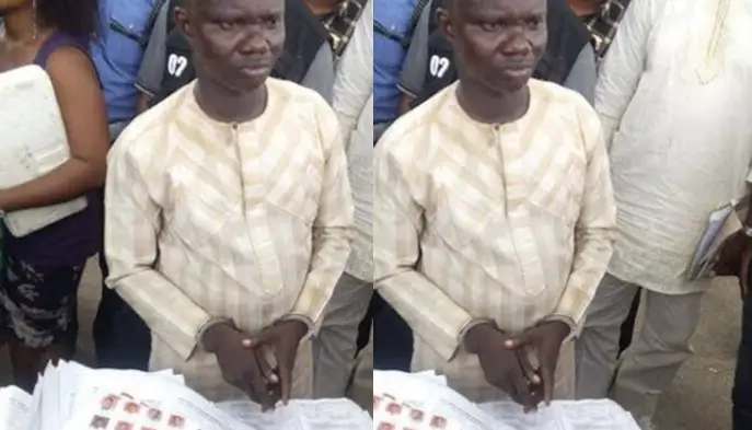 Man caught attempting to write exam for his wife during Teacher’s recruitment
