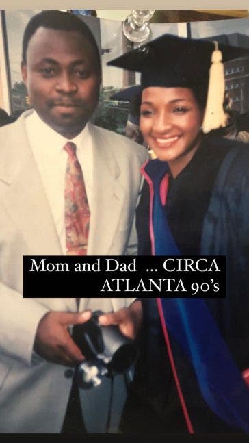 Davido Shares Throwback Photo Of His Mum and Dad