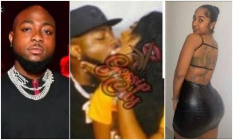 Davido spotted kissing new girlfriend Mya Yafai – Nigerians react