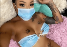Slay Queen Causes Stir Online as She Turns Nose Mask Into Underwear And Bra
