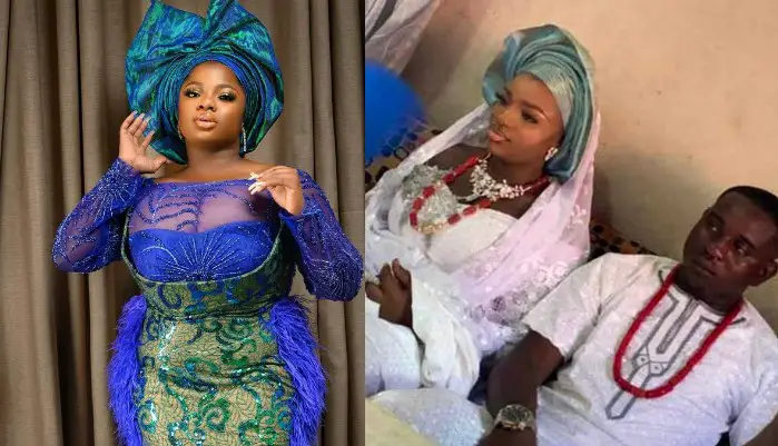 Dorathy reacts as photos of a bride that looks like her sparks confusion