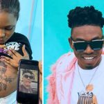 Pregnant lady tattoos Mayorkun’s face on her baby bump