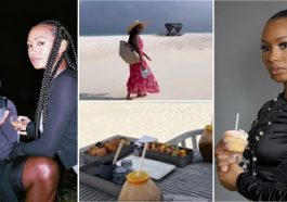 Mr. Eazi takes girlfriend, Temi Otedola to a private island for ‘birthday breakfast’ (Video)