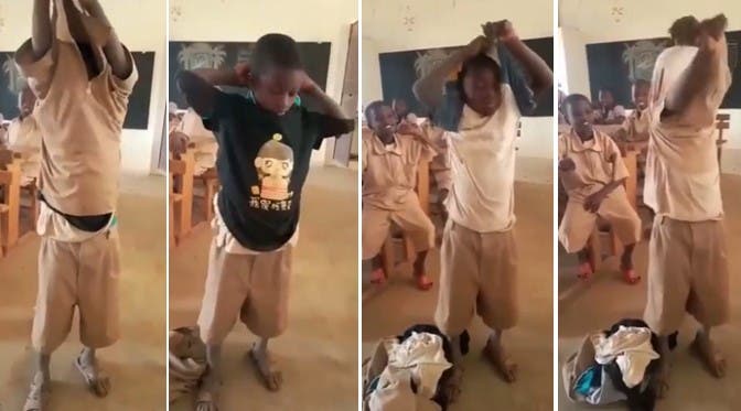 Student Wears Many Clothes Under School Uniform To Protect Himself Against Cane
