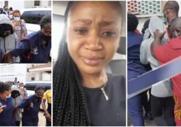 How Akuapem Poloo was whisked away in a taxi after being jailed for ninety days [video]