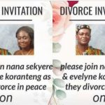 Couple announce their peaceful divorce to the public using flyer