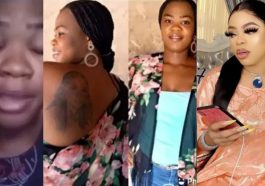 Lady disowned for tattooing Bobrisky on her body cries out for help, says she’s homeless (Video)
