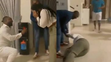 Lady rolls on the floor and burst into tears as her man asks for her hand in marriage (Video) 7 Lady rolls on the floor and burst into tears as her man asks for her hand in marriage (Video)